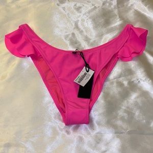 Kendall + Kylie Ruffle Bottom Neon Pink